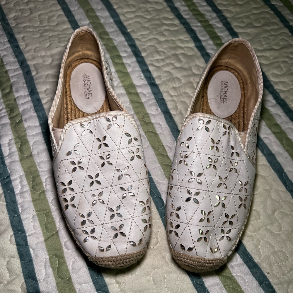 Michael Kors White Espadrilles